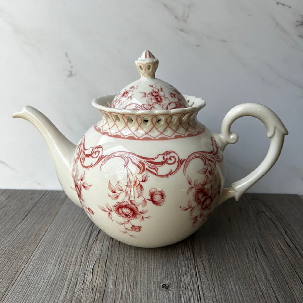 Rosie Lace Teapot